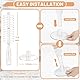 ZDDGNN Cap Halter,Acryl Kappen Organizer,Cap Aufbewahrung,Basecap Halter,Fasst 24 Hüte,Kappenhalter für Schlafzimmer,Kleiderschränke,Kommoden 2 Stück