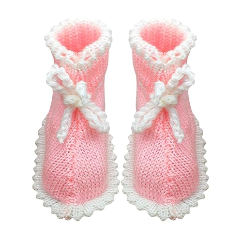 Image of Woolen Socks for NewBorn Baby Winter booties for Kids Woollen Socks for NewBorn (Multicolor,0 to 6 Month) Set of 4 Pairs