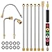 Kit d'extension pour nettoyeur haute pression 4000 PSI, baguette d'extension avec 3 tiges courbes, 6 buses, compatible avec connecteur rapide de 1/4", accessoires pour nettoyage de toits, fenêtres