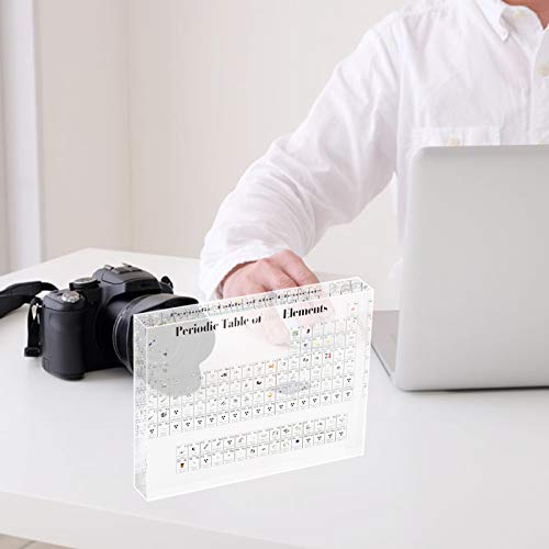 Felixe Tabela periódica de 150 x 114 x 20 mm, tabela periódica de acrílico, presentes para professor