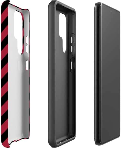 Skinit Pro Phone Case Compatible with Galaxy S22 Ultra - Officially Licensed University of Oklahoma Sooners Chevron Design