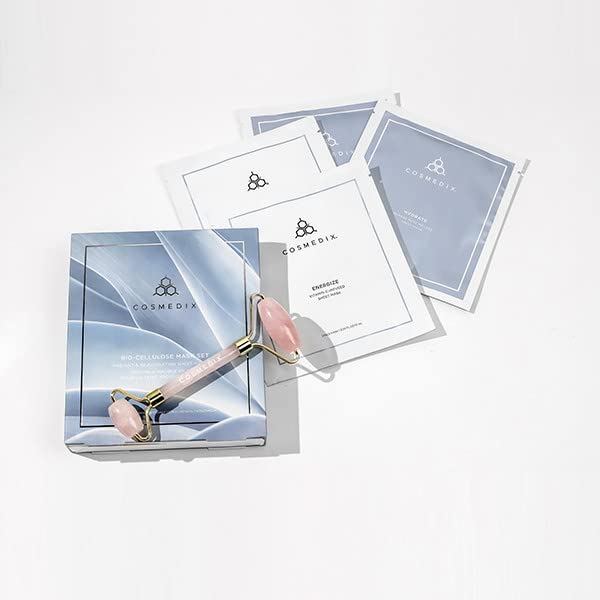 Miniatura 5 de COSMEDIX Juego de mascarillas radiantes y rejuvenecedoras de biocelulosa, 1 unidad.