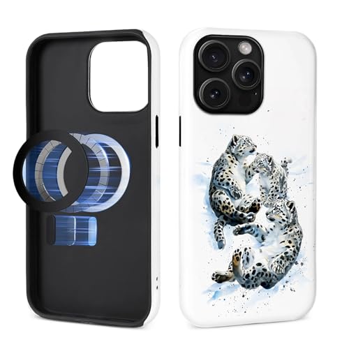 Coque iPhone 15 Pro Max MagSafe protège objectif léopard
