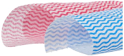 Image of Non Woven Reusable & Washable Kitchen Towel Roll | Ultra Absorbent, Antimicrobial & Anti Odour for Spotless Cleaning | Quick Dry Multi Purpose Hand or Machine Washable (2 Rolls, Upto 120 Pulls)