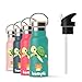 bumpli® kids drinking bottle - biberon in acciaio inox da 350 ml con coperchio a cannuccia - thermos a prova di perdite, senza BPA, per l'asilo, la scuola, ecc.