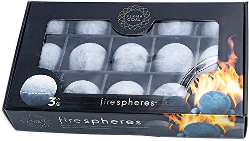 Bond Manufacturing Ceramic Fire Balls | Set of 15 | Fire Pit / Fire Table Accessory for Indoor and Outdoor Fireplace (3"/Limited Edition)