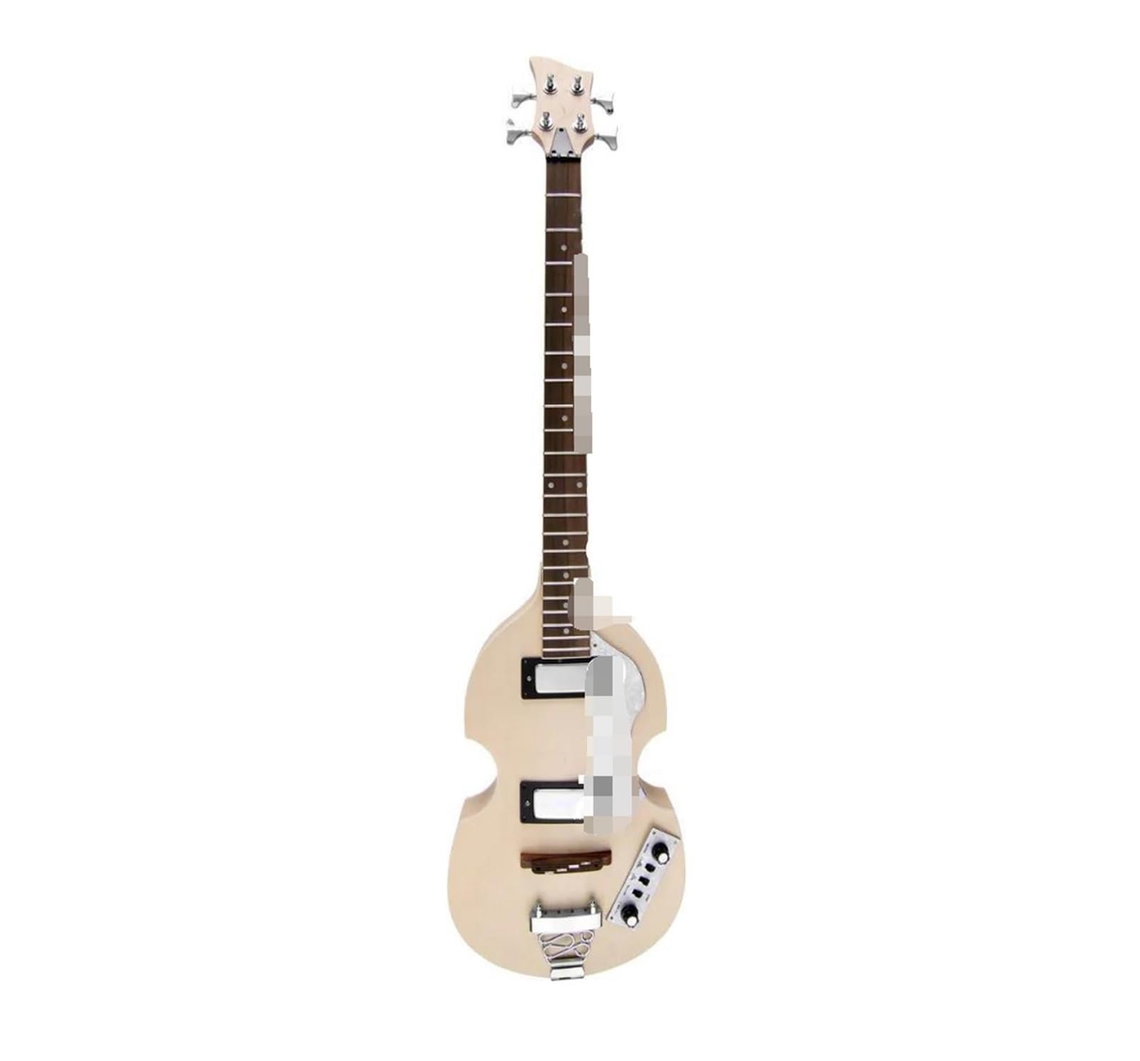 Kit Basso Elettrico Fai Da Te – Semicava Acero Fiammato, Violino Style - Foto 2