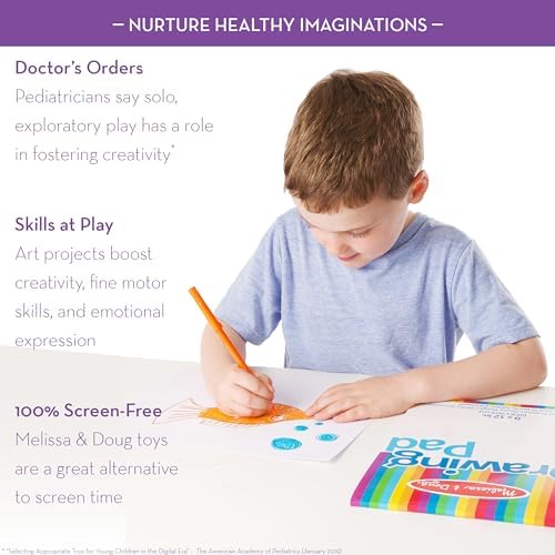 Melissa & Doug Drawing Paper Pad (23 x 30.5 cm) | 50 Sheets | 3 Pack | Kids Drawing Paper Pad, Coloring Art Pads For Kids, Toddler Sketch Pads For Ages 3+ 3 41mUiBGAfRL. AC