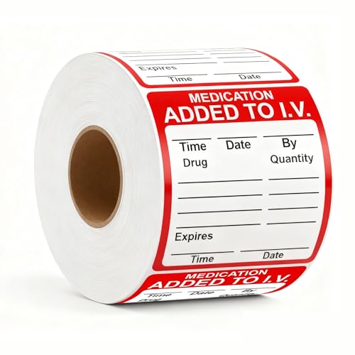 Étiquettes autocollantes rouges rectangulaires 51 mm fluo pour marquage et inventaire