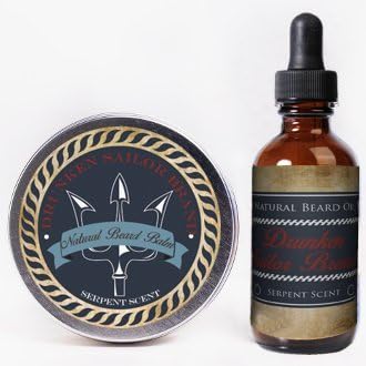 NEW Drunken Sailor Brand Beard Oil and Beard Balm Combo Pack (Serpent Scent)