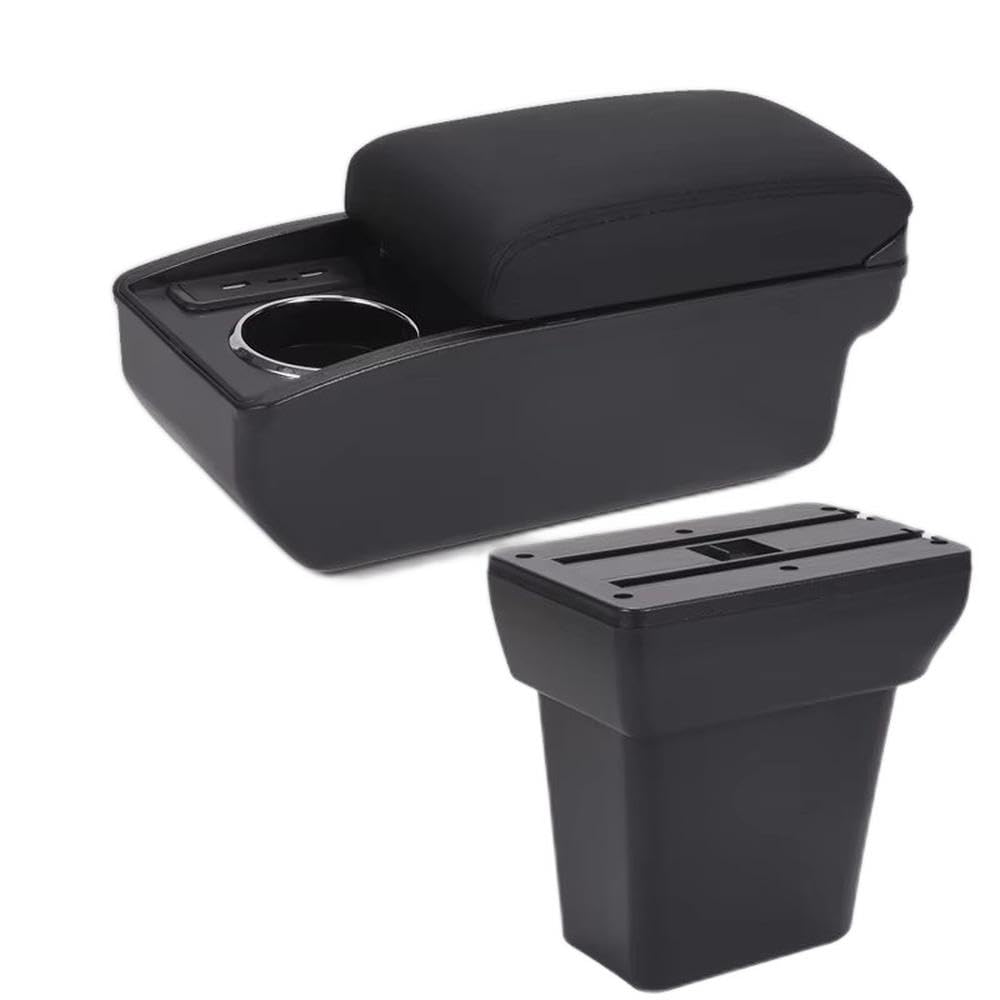 Sxqpocar B2 Black Line 6Usb For Ford Ecosport 2009 Car Armrest Box Auto Center Console Storage Box Replacement Parts