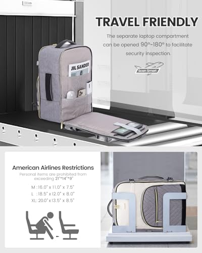 LOVEVOOK Travel Backpack for Women,40L Carry On Backpack for Airplanes,17.3 Inch Laptop Personal Item Travel Bag - image 2