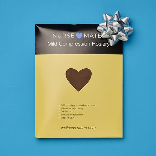 Image of Nurse Mates Mild Graduated Compression Support Pantyhose | 8-12 mmHg | Reduce Leg Fatigue | Re-Inforced Toes | 1 Pair