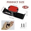 Hioip Headphone Stand Under Desk, 360° Rotation Dual Headphone Hanger, Stick-On Adhesive Headphone Holder, Universal Metal Headset Hook, Hanger for Gaming Earphone (Black) #1