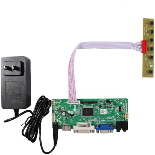 Image of VSDISPLAY LCD Board for M167XGBN30-01A with 12V DC 2A Adapter