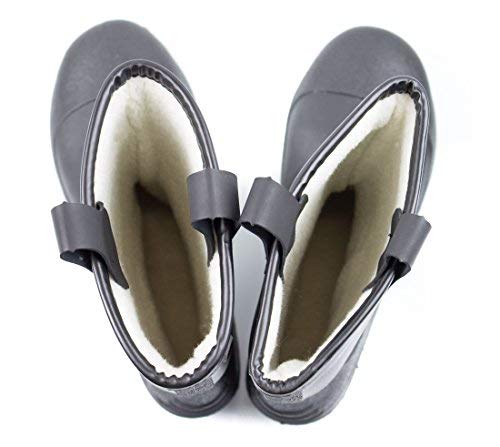 RK Mens Insulated Waterproof Fur Interior Rubber Sole Winter Snow Cold Weather Rain Boots2