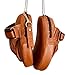 Focus Coach Mitts Pads Pair PRO | TAN Color 100% Cow Leather Vintage MMA Training | Retro by GEOFFREY
