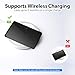 WOONITH Wallet Tracker Card Thin, Air Tag Rechargeable Wallet Finder, IP68 Waterproof, Works with Apple Find My (iOS only), Item Sorter for Luggage Tags, Phone, Passports (F05)