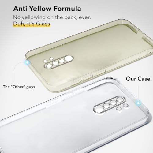 Image of Jkobi Lifetime Anti-Yellow Clear Back Cover Case for Poco M2 (Sleek Hard Crystal | Shockproof and Camera Protection)