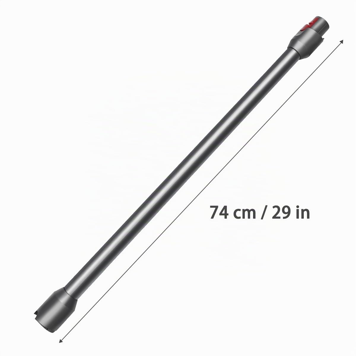 Tube Extension pour Dyson V12 Slim Aspirateur, Tube Rallonge Dégagement Rapide Baguette Extensible, 74cm - Noir