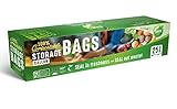 UNNI Compostable Storage Bags, Gallon, Resealable Compostable Food Storage Bags, 25 Count,10.5 x 10.7 inches,Earth Friendly Highest ASTM D6400,US BPI, CMA & Europe OK Compost Certified, San Francisco