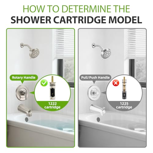 1222 Replacement Cartridge Kit for Moen One Handle Posi Temp Shower Faucet by BUWTIQ - Used condition - Image 3