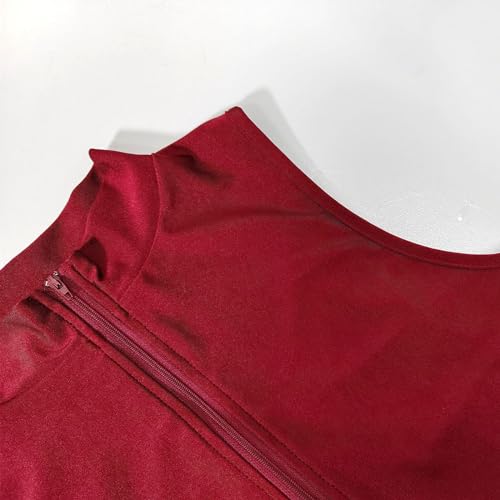 DUHENWU Herren Body Stringer Bodysuit Overall Unterhemd Bodycon Sportbody Mit Reißverschluss Eng Stretch Gymnastikbody Unterwäsche Overall Unterhemd Männer Gym Fitness Training Jumpsuit