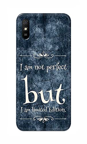 Image of Printed Hard Back Cover Case for Mi Redmi 9i | Mi Redmi 9i Sport Back Cover (I Am Not Perfect I Am Limited Edition) -1803