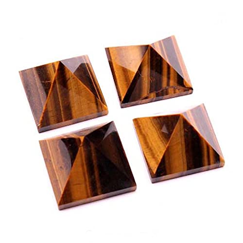 Pirámide de cristal de ojo de tigre natural - Piedra preciosa pulida