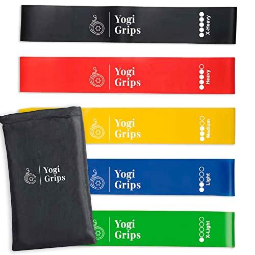 Resistance Bands For Working Out- 5 Pack Exercise Bands With 5 Resistance Levels- Resistance Band Set With Carry Bag- Elastic Workout Bands For Stretching- Fitness Bands For Yoga, Pilates… #TOP1