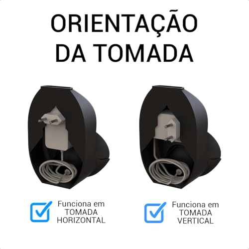 Sculpy Suporte Alexa Echo Eco Pop para Tomada Vertical ou Horizontal