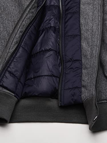 Image of Tommy Hilfiger Men's Soft Shell Fashion Bomber With Contrast Bib and Hood