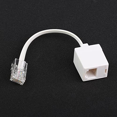 Image of 1 Piece Telephone Phone Extension Cord Landline Flash Cable Line Jack RJ45 to RJ11, 245mm