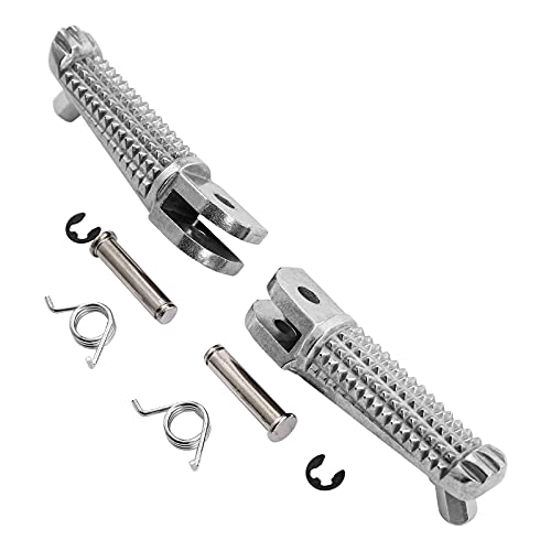 Motogp, Driver Front Foot Pegs Footrest Fit For Yamaha Mt09 20172020 Tracer 900 20162021 Fz09 20142017, Silver #TOP5
