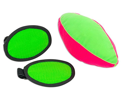 Betzold Klett-Football-Set – Klettball-Set Wurf- und Fangset Stoff-Football