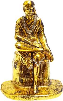 deco Alankaram Presents Lord Sai Baba/Shirdi Shri Sai Nath Idol - Handicraft Decorative Home & Temple Dcor God Figurine/Statue Gift Item Decorative Showpiece #Frienemy-0841