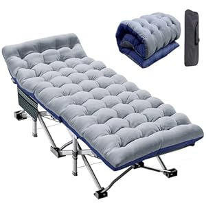 Meulbaty K16ZDC-DE08 Camping Feldbett mit Matratze