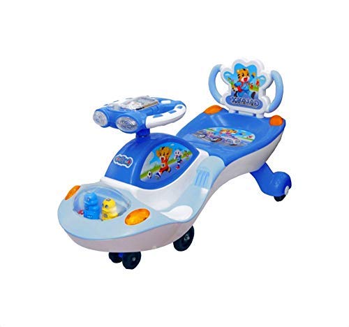 eHomeKart Twist and Swing Magic Car - Galaxy Car Ride On for Kids with Steering Music and Lights for Boys and Girls (1 Year to 4 Years) (Blue) - Image 6 thumbnail