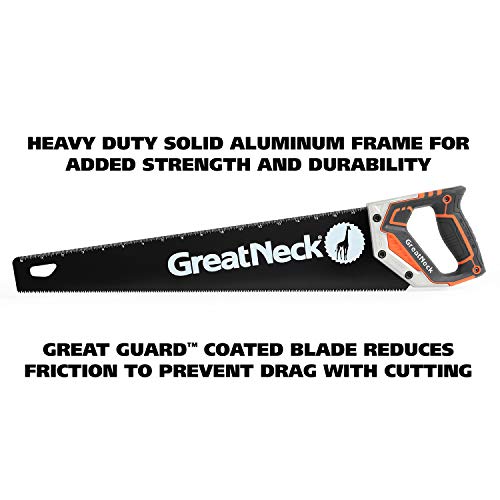 Greatneck 74004 20 Inch Aggressive Tooth Handsaw, Aluminum Frame, Wood Saw, Branch Cutter, Pvc Cutter, Tree Saw, Handsaw For Wood, Hand Saw For Trees #TOP2