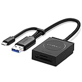 UGREEN USB 3.0 Android SD Card Reader OTG 8-in-1 for TF, SDXC, SDHC, SD, MMC, RS-MMC, Micro SDXC, Micro SD, Micro SDHC Card, UHS-I Cards for Mac, Windows, Linux, Chrome, Read 2 Cards Simultaneously