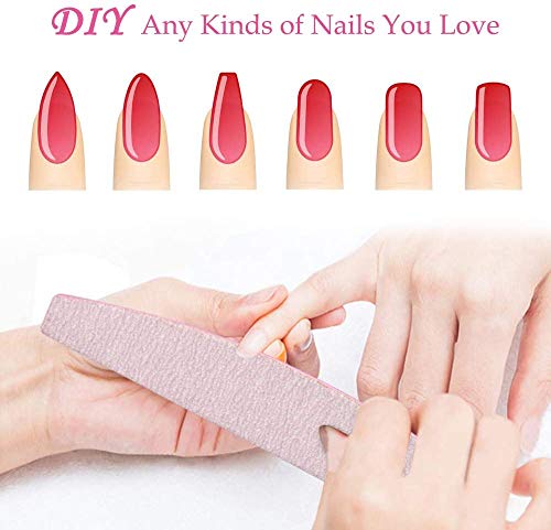 Nagelfeilen-Set, 12-teilig, Nagelfeile und Buffer, 4 Formen, Profi-Nagelfeilenblock, 100/180 Körnung, doppelseitig… – Bild 6