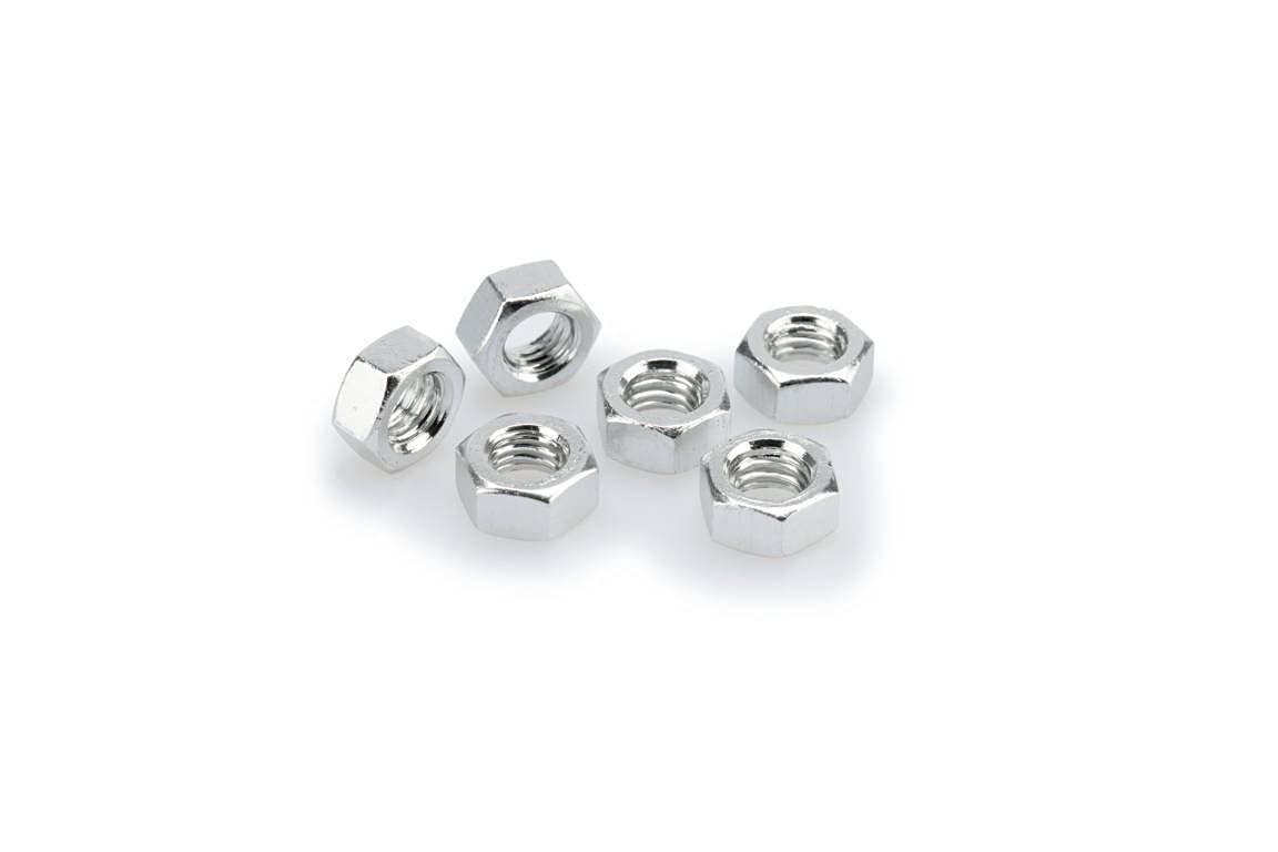 Puig Silver M8 Nuts x 6
