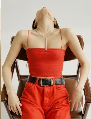 Rose Gold Necklaces for Women Long Pendant Necklace with Adjustable Chain Necklace Extender, Rechargeable Necklace Jewelry for Women Trendy4