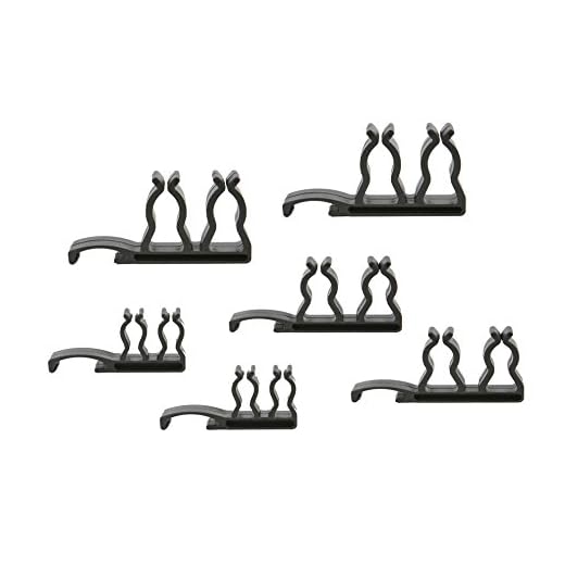 Olsa Tools Dual 1/4"-3/8"-1/2" Side Mount Ratchet & Extension Holders | 6 Pc Set-2Pc of each size |Holds 6 Ratchets or Extensions| To Be Used on Socket Rails