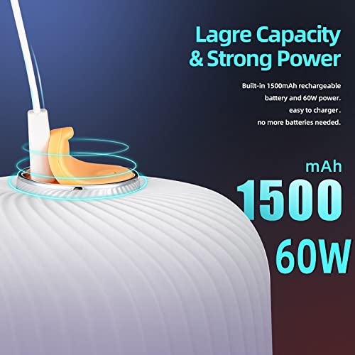 Electric Garlic Chopper, Portable Veggie Chopper, 350Ml Garlic Grinder Masher Onion Chopper, Blender To Vegetable, Cordless Food Processor For Ginger, Chili, Fruit, Meat, Spices, Beans, Etc #TOP4