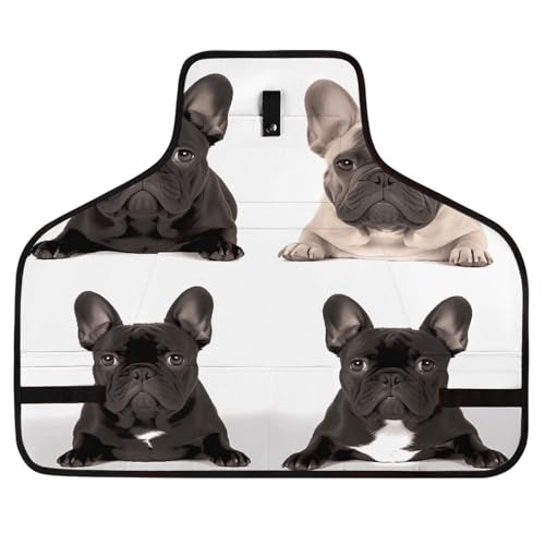 Delantal herramienta con bulldog francés ajustable miniatura 1
