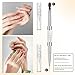 1Pcs Dual Ended Hard Gel Nail Brushes for Builder Gel&Polygel,Salon-Grade Nail Art Design Tools,Nail Brush Professional Nail Art(Rhinestone Handle)