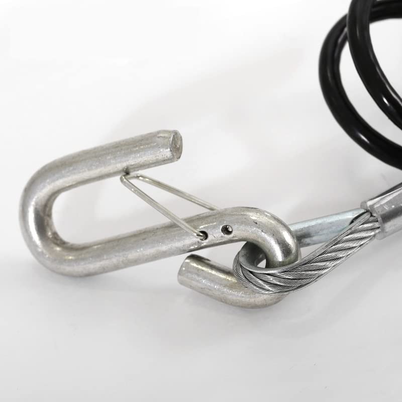 Câbles de sécurité pour remorque chaîne à ressort extensible 70cm 3500LBS - 3