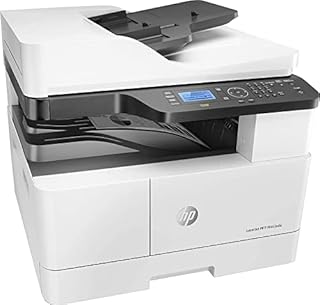 HP LaserJet M443nda 8AF72A, Stampante Multifunzione A4, Stampa Fronte e Retro Automatica in b/n, 25 ppm, USB, Gigabit Ethernet, HP Smart, Scanner piano A3, Display Touch a colori da 20,3 cm, Bianca