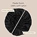 Niagara Sleep Solution Satin Bonnet, Black, 36 cm